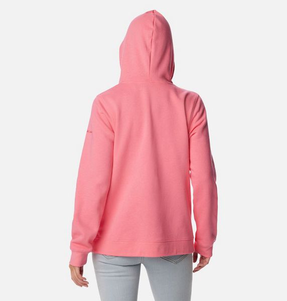 Women Columbia Trek™ Graphic Hoodie Rose / Red | US-LNVKRG-624