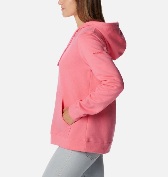 Women Columbia Trek™ Graphic Hoodie Rose / Red | US-LNVKRG-624