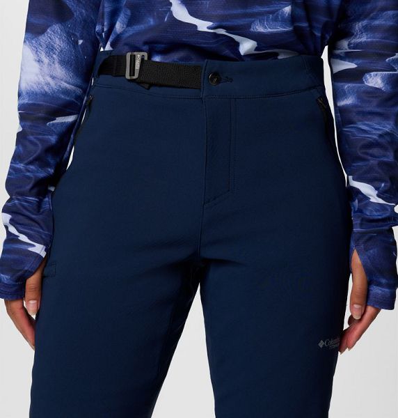 Women Columbia Vast Canyon™ Omni-Heat™ Infinity Softshell Hiking Pants Navy | US-BYJHOP-182