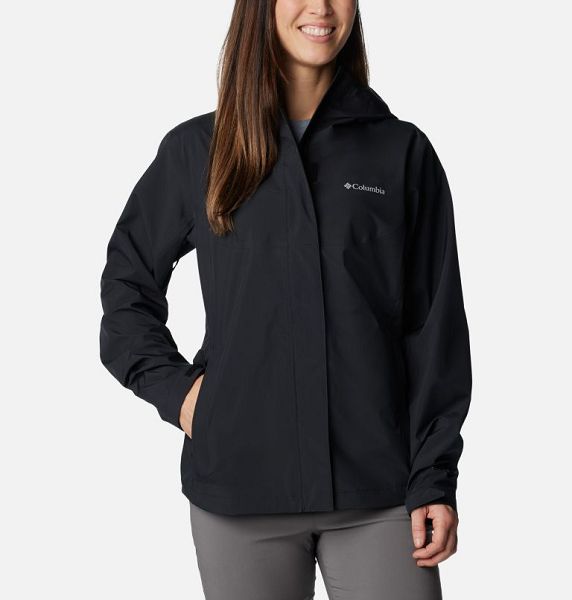 Women Columbia Wahkeena Falls™ 3L Waterproof Hiking Shell Jackets Black | US-DQZYTR-396