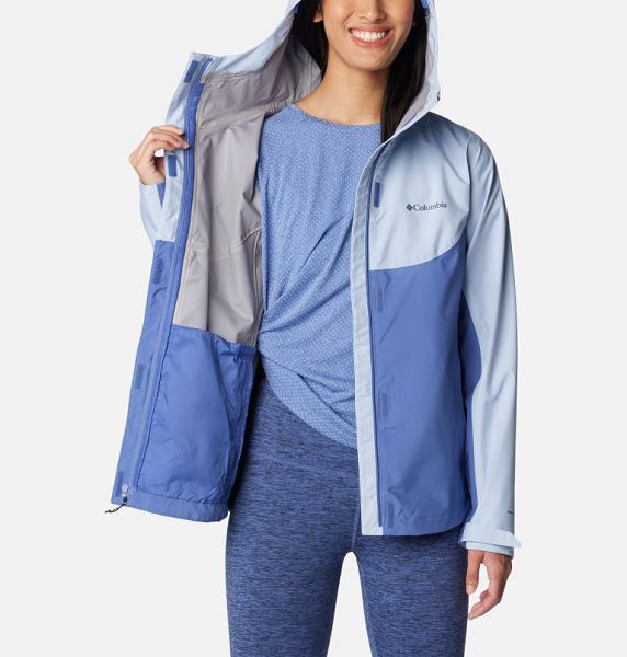 Women Columbia Wahkeena Falls™ 3L Waterproof Hiking Shell Jackets Blue | US-SULBWG-641