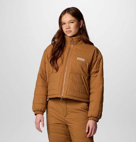 Women Columbia Wallowa™ Cropped Insulated Jackets Brown | US-APBJRK-238