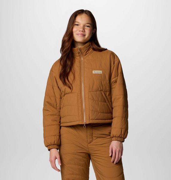 Women Columbia Wallowa™ Cropped Insulated Jackets Brown | US-APBJRK-238