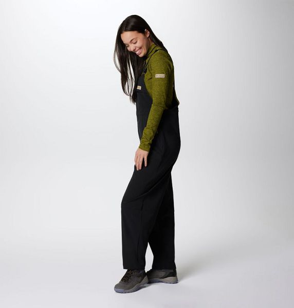 Women Columbia Wallowa™ Softshell Overalls Black | US-ONJPQZ-437