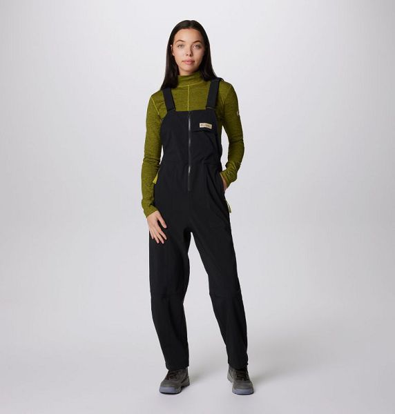 Women Columbia Wallowa™ Softshell Overalls Black | US-ONJPQZ-437