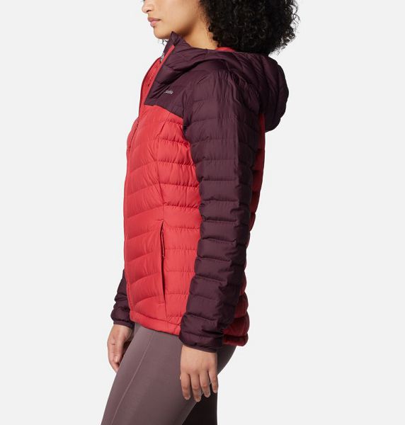 Women Columbia Westridge™ Hooded Down Jackets Burgundy / Red | US-TMRKOA-397