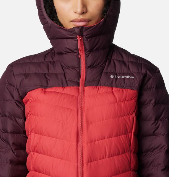 Women Columbia Westridge™ Hooded Down Jackets Burgundy / Red | US-TMRKOA-397