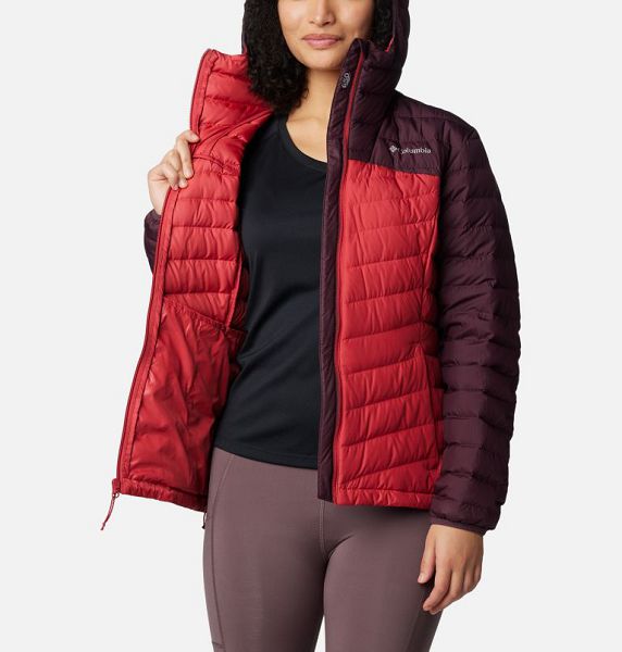 Women Columbia Westridge™ Hooded Down Jackets Burgundy / Red | US-TMRKOA-397