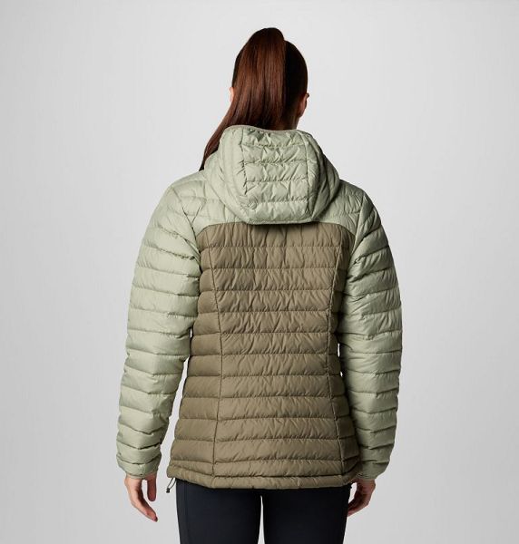 Women Columbia Westridge™ Hooded Down Jackets Grey / Green | US-CDMVOY-502