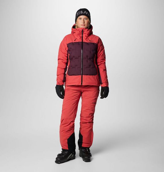 Women Columbia Wildcard™ IV Waterproof Down Ski Jackets Red / Burgundy | US-MYKCRP-278