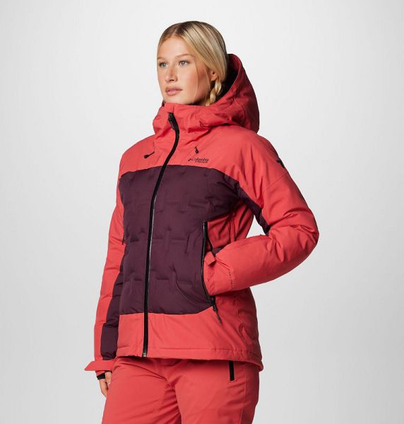 Women Columbia Wildcard™ IV Waterproof Down Ski Jackets Red / Burgundy | US-MYKCRP-278