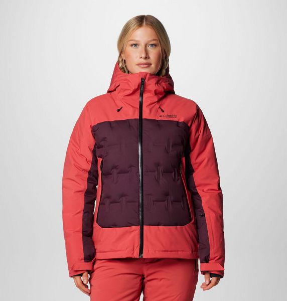 Women Columbia Wildcard™ IV Waterproof Down Ski Jackets Red / Burgundy | US-MYKCRP-278