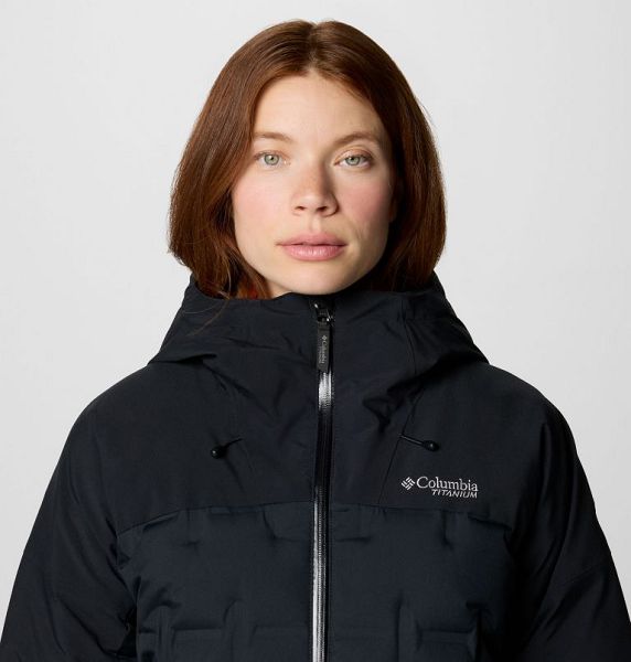 Women Columbia Wildcard™ IV Waterproof Down Ski Jackets Black | US-HTIRPG-163