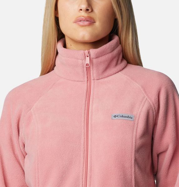 Women Columbia WoBenton Springs™ Full Zip Fleece Jackets Pink | US-KBWXDL-235