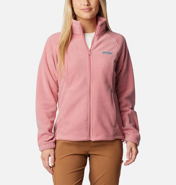 Women Columbia WoBenton Springs™ Full Zip Fleece Jackets Pink | US-KBWXDL-235