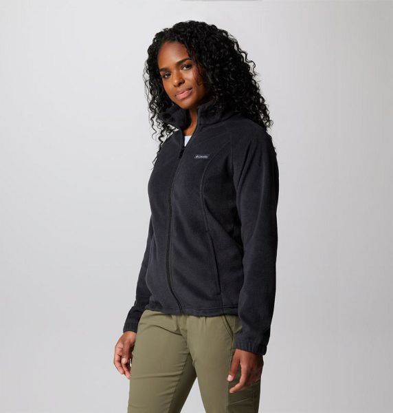 Women Columbia WoBenton Springs™ Full Zip Fleece Jackets Black | US-OTVFNR-324