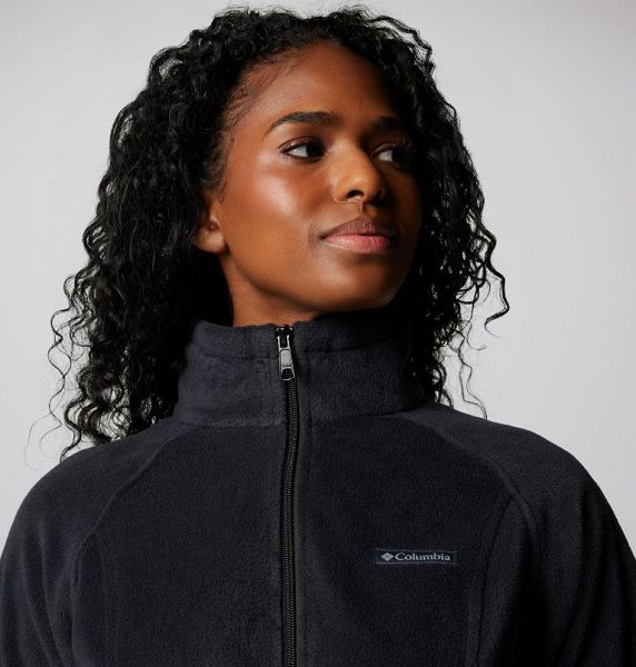 Women Columbia WoBenton Springs™ Full Zip Fleece Jackets Black | US-OTVFNR-324