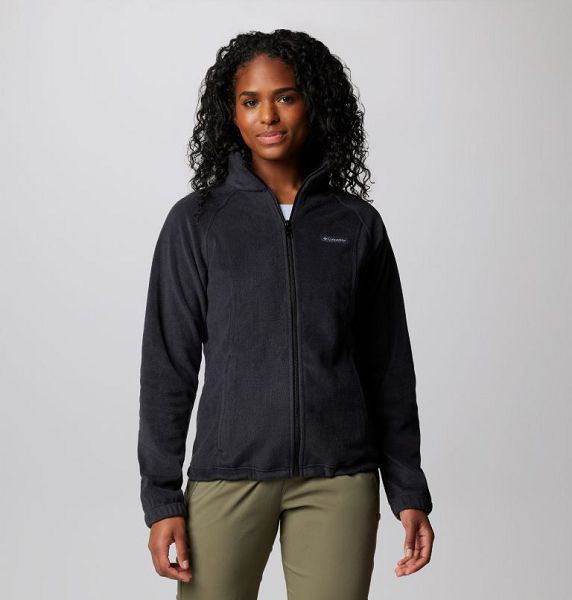 Women Columbia WoBenton Springs™ Full Zip Fleece Jackets Black | US-OTVFNR-324