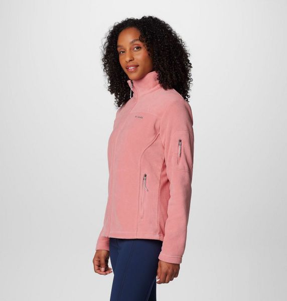 Women Columbia WoFast Trek™ II Fleece Jackets Pink | US-CAXEDP-492