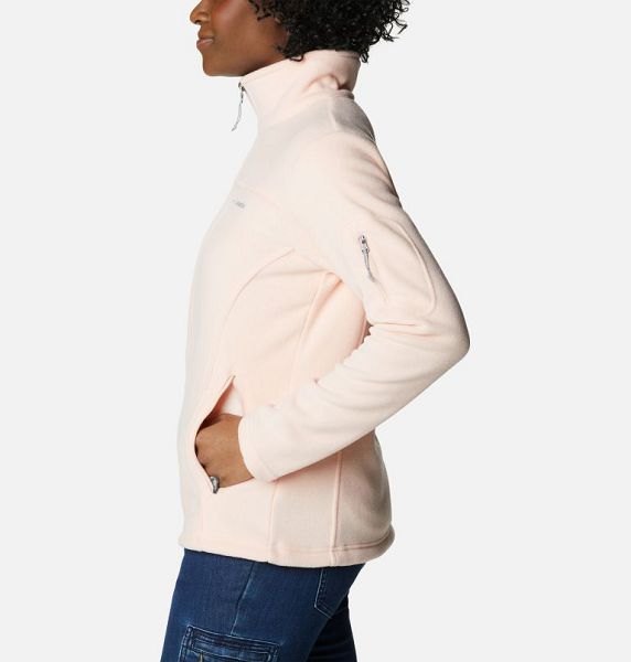 Women Columbia WoFast Trek™ II Fleece Jackets Coral | US-QVZLGS-495