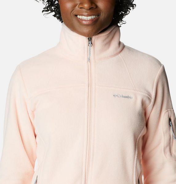 Women Columbia WoFast Trek™ II Fleece Jackets Coral | US-QVZLGS-495