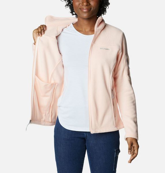 Women Columbia WoFast Trek™ II Fleece Jackets Coral | US-QVZLGS-495