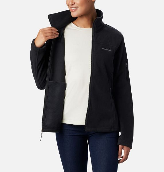 Women Columbia WoFast Trek™ II Fleece Jackets Black | US-DKRWIH-056