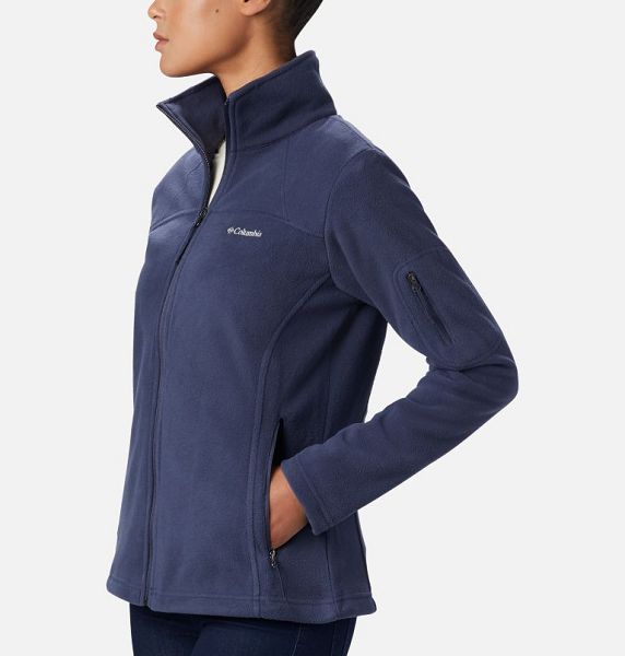 Women Columbia WoFast Trek™ II Fleece Jackets Navy | US-TSMIEU-019