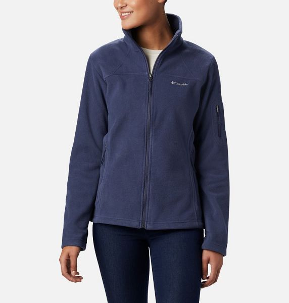 Women Columbia WoFast Trek™ II Fleece Jackets Navy | US-TSMIEU-019