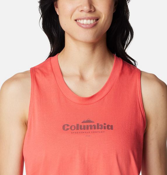 Women Columbia WoNorth Cascades™ Casual Graphic Tank Top Orange | US-RDQFHE-972