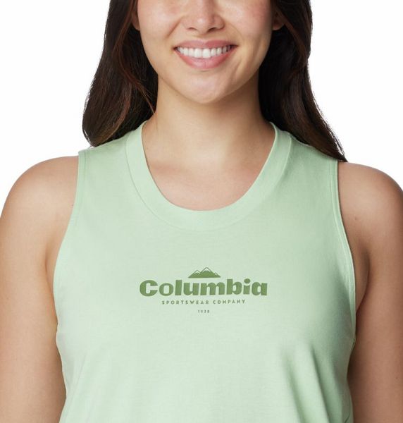 Women Columbia WoNorth Cascades™ Casual Graphic Tank Top Olive | US-FZHALY-513