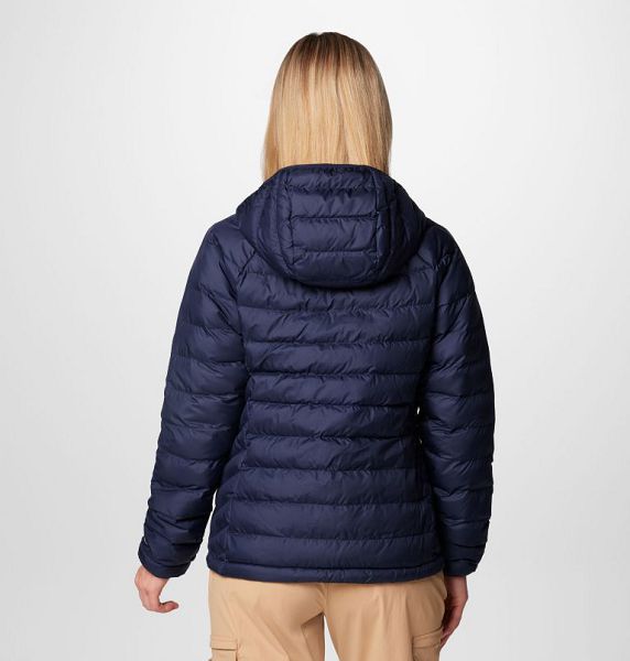 Women Columbia WoPowder Lite™ II Hooded Insulated Jackets Navy | US-SBOXWU-962