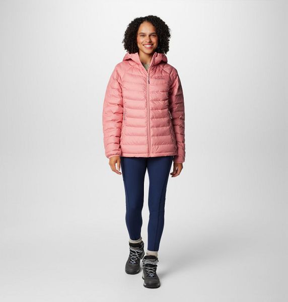 Women Columbia WoPowder Lite™ II Hooded Insulated Jackets Pink | US-UCBMKW-918