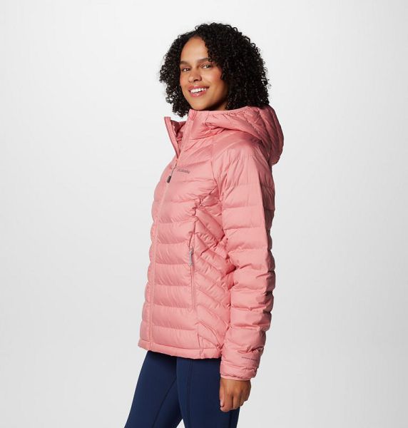 Women Columbia WoPowder Lite™ II Hooded Insulated Jackets Pink | US-UCBMKW-918