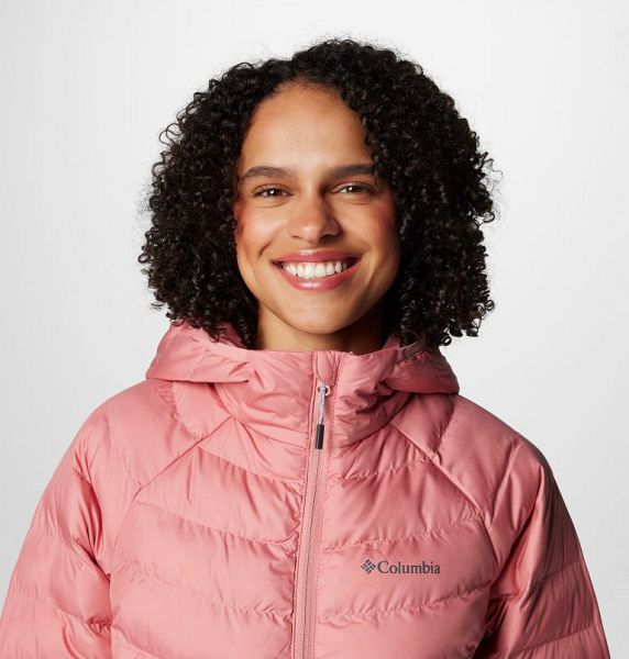 Women Columbia WoPowder Lite™ II Hooded Insulated Jackets Pink | US-UCBMKW-918