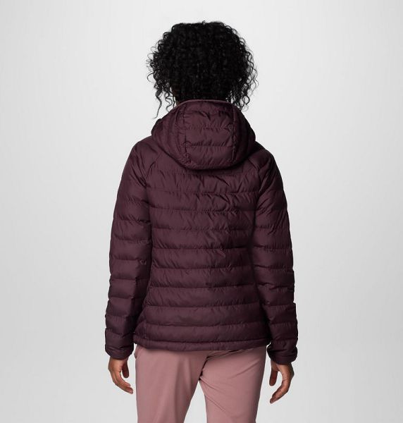 Women Columbia WoPowder Lite™ II Hooded Insulated Jackets Burgundy | US-OUHKVN-297