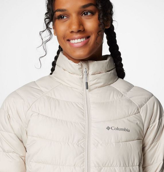 Women Columbia WoPowder Lite™ II Hooded Insulated Jackets Dark Grey | US-UTJVOS-269