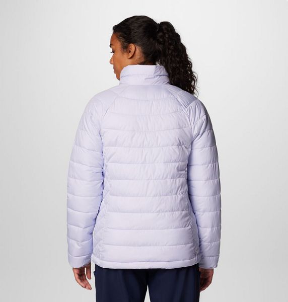 Women Columbia WoPowder Lite™ II Hooded Insulated Jackets Blue | US-UBNJYX-271