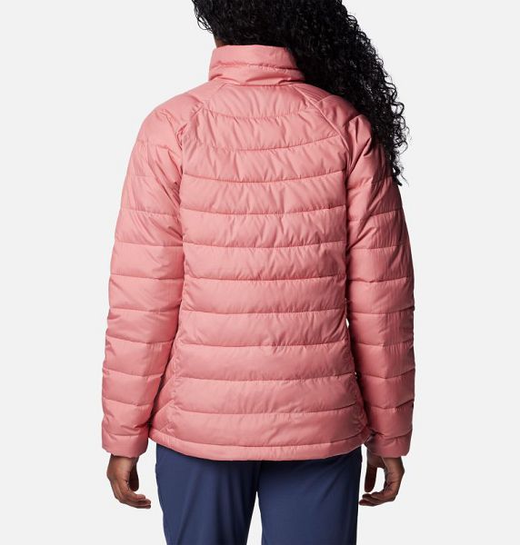 Women Columbia WoPowder Lite™ II Hooded Insulated Jackets Pink | US-JXPAEV-403