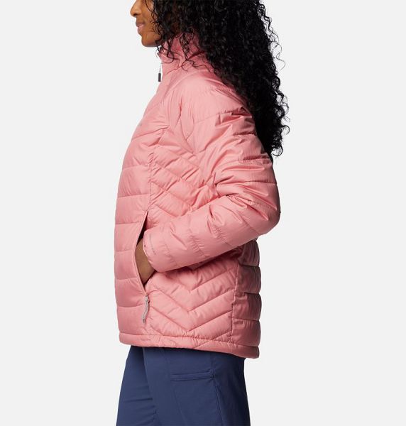 Women Columbia WoPowder Lite™ II Hooded Insulated Jackets Pink | US-JXPAEV-403