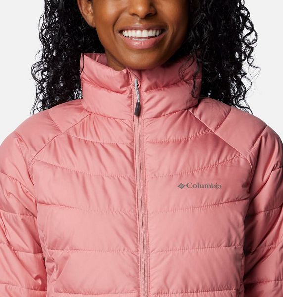 Women Columbia WoPowder Lite™ II Hooded Insulated Jackets Pink | US-JXPAEV-403