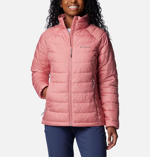 Women Columbia WoPowder Lite™ II Hooded Insulated Jackets Pink | US-JXPAEV-403