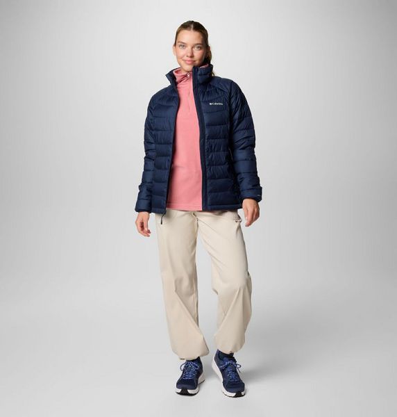 Women Columbia WoPowder Lite™ II Hooded Insulated Jackets Navy | US-FLGDEO-631