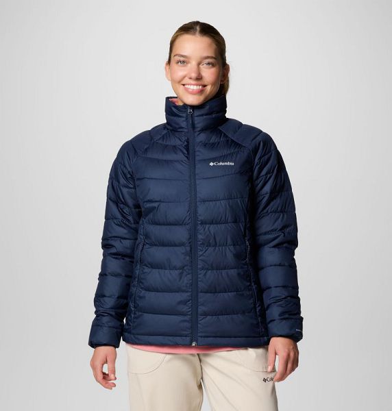 Women Columbia WoPowder Lite™ II Hooded Insulated Jackets Navy | US-FLGDEO-631