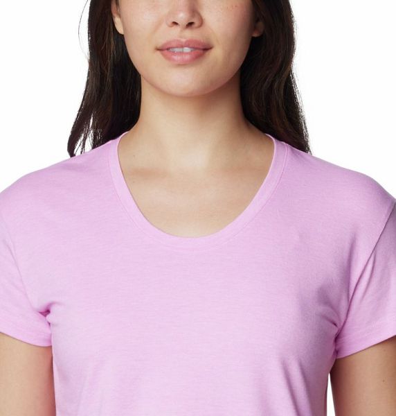 Women Columbia WoSun Trek™ Technical T-Shirt Pink | US-NOQMDC-086