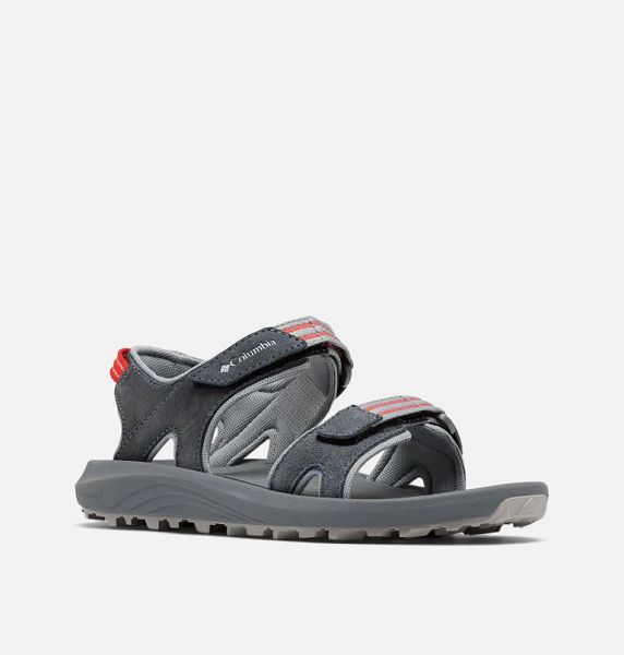 Women Columbia WoTrailstorm™ Hiker 2 Strap Sandals Deep Grey / Red | US-CQZOMN-986