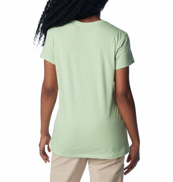 Women Columbia WoTrek™ Casual Graphic T-Shirt Olive | US-RKAQXN-843