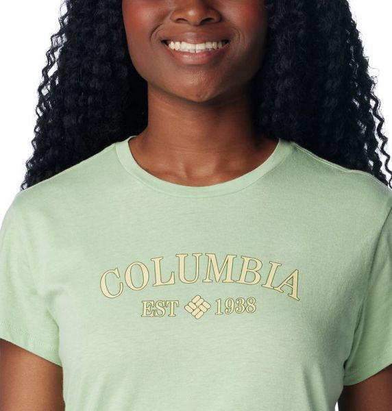 Women Columbia WoTrek™ Casual Graphic T-Shirt Olive | US-RKAQXN-843