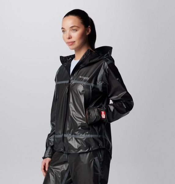 Women Columbia Wyldwood™ Waterproof Hiking Shell Jackets Black | US-ZVDYAX-576