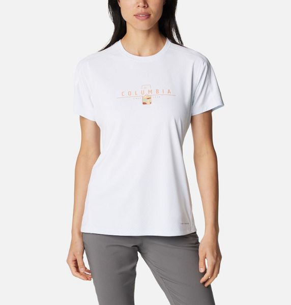 Women Columbia Zero Rules™ Technical T-Shirt White | US-YHPFCL-894